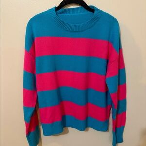Really cute blue & pink light sweater